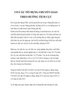 CƠ CẤU TÍN DỤNG CHUYỂN GIAO THEO HƯỚNG TÍCH CỰC pot