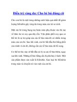 Điều trị vàng da: Cho bé bú đúng cữ doc