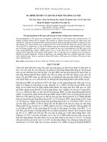 BÁO CÁO KHOA HỌC : ĐA HÌNH GEN BF2 VÀ GEN Mx Ở MỘT SỐ GIỐNG GÀ NỘI pptx