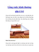 Lồng ruột, bệnh thường gặp ở trẻ pptx