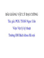 QUANG HỌC SÓNG - CHƯƠNG 3 GIAO THOA ÁNH SÁNG pptx