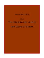 luận văn đề tài   tìm hiểu kiến trúc vi xử lý intel xeon e7 family