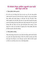 10 nhóm thực phẩm người cao tuổi nên hạn chế ăn doc