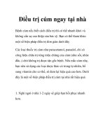 Điều trị cúm ngay tại nhà pptx