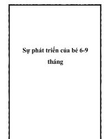 Sự phát triển của bé 6-9 tháng potx