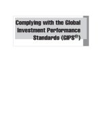Complying with the Global Investment Performance Standards docx