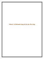 Yahoo! và Hotmail cũng bị tin tặc tấn công potx