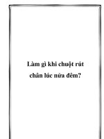Làm gì khi chuột rút chân lúc nửa đêm? pdf
