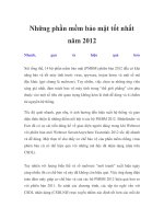 Những phần mềm bảo mật tốt nhất năm 2012 docx