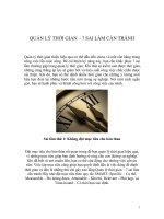 QUẢN LÝ THỜI GIAN – 7 SAI LẦM CẦN TRÁNH pot