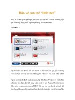 Bảo vệ con trẻ “lướt net” pdf