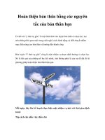 Hoàn thiện bản thân bằng các nguyên tắc của bản thân bạnCó thể nói “ý pdf