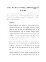 Hướng dẫn giải quyết những bệnh thường gặp khi đi du lịch potx