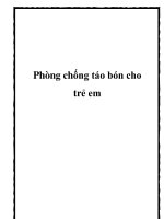 Phòng chống táo bón cho trẻ em pdf