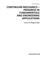 CONTINUUM MECHANICS – PROGRESS IN FUNDAMENTALS AND ENGINEERING APPLICATIONS doc