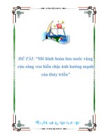 NGHIÊN CỨU KHOA HỌC-ĐỀ TÀI : 