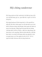 Hội chứng sundowner ppt