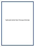 Nguồn phát mã độc Yahoo! Messenger đã bị chặn docx