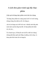 4 cách đơn giản tránh ngộ độc thực phẩm pot