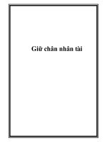 Giữ chân nhân tài docx