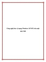 Công nghệ bảo vệ mạng Windows XP SP2 trên một máy tính docx