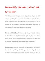 Doanh nghiệp Việt muốn “cưới vợ” phải tự “cầu hôn”. pdf