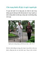 Cẩn trọng thuốc dễ gây té ngã ở người già pdf