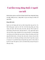 5 sai lầm trong dùng thuốc ở người cao tuổi potx