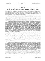 Phân III: Chương trình Giảng dạy Kinh tế Fulbright Nin khĩa 2011-2013Các phương pháp định doc