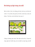 Đo lường sự tập trung của mắt doc