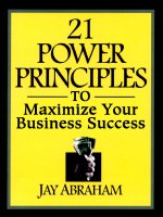 21 Power Principles of Business Builders Who Get Rich potx