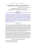 BÁO CÁO KHOA HỌC : XÁC ĐỊNH MỨC PROTEIN VÀ MỘT SỐ AXIT AMIN QUAN TRỌNG TRONG KHẨU PHẦN THỨC ĂN NUÔI ĐÀ ĐIỂU GIAI ĐOẠN ĐẺ TRỨNG docx