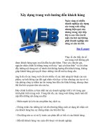 Xây dựng trang web hướng đến khách hàng pptx