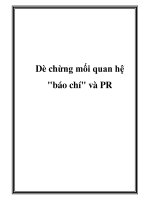 Dè chừng mối quan hệ 