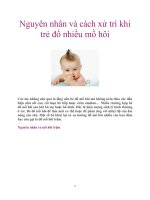 Nguyên nhân và cách xử trí khi trẻ đổ nhiều mồ hôi pdf