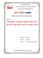 TIỂU LUẬN-QTXNK_NHÓM 1 docx