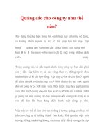 Quảng cáo cho công ty như thế nào? doc