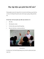 Học tập hiệu quả phải làm thế nào?Phương pháp học tập là kỹ năng đòi pot