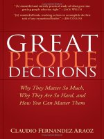 PEOPLE DECISIONS Why They Matter So Much, Why They Are So Hard, and How You Can Master Them pot