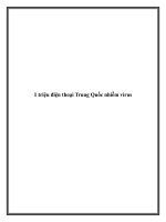 1 triệu điện thoại Trung Quốc nhiễm virus ppt