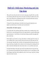 Thiết kế: Chiến lược Marketing mới cho Tập đoàn ppt