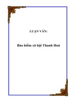 LUẬN VĂN:Bảo hiểm xã hội Thanh Hoá ppt