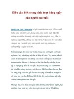 Điều cần biết trong sinh hoạt hằng ngày của người cao tuổi doc