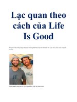 Lạc quan theo cách của Life Is Good ppt