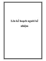 Lên kế hoạch người kế nhiệm doc