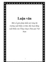 Luận văn:Một số ý kiến về hoàn thiện chính sách thúc đẩy xuất khẩu các sản phẩm rau quả ở Việt Nam docx