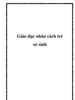 Giáo dục nhân cách trẻ sơ sinh doc