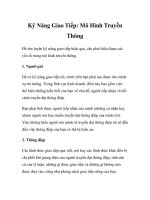 Kỹ Năng Giao Tiếp: Mô Hình Truyền Thông potx