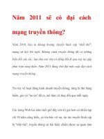 Năm 2011 sẽ có đại cách mạng truyền thông? pptx