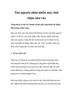 Tìm nguyên nhân khiến máy tính chậm như rùa ppt